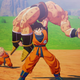 Goku al rescate durante la saga de los Saiyan.